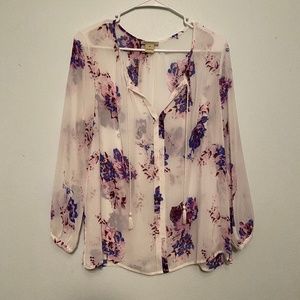 Lucky Brand Floral Blouse